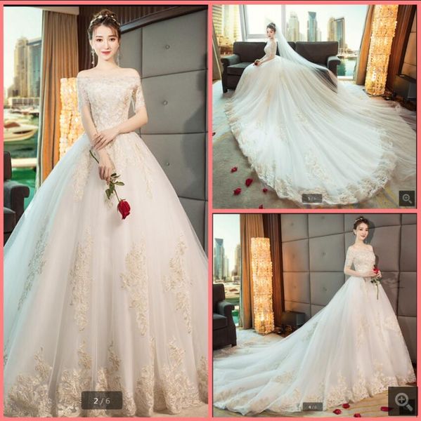 2021 vestido de festa white tulle ball gown wedding dresses lace appliques off the shoulder short sleeve vintage bride dress princess puffy
2021 vestido de festa white tulle ball gown wedding dresses lace appliques off the shoulder short sleeve vintage bride dress princess puffy
