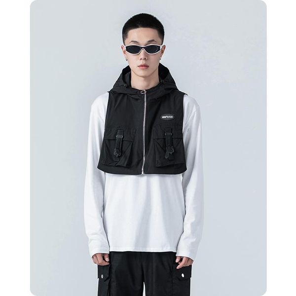 men's jackets spring autumn multi pocket clothes black hooded small jacket hiphop zipper harajuku streetdress loose comfortable, Black;brown
men's jackets spring autumn multi pocket clothes black hooded small jacket hiphop zipper harajuku streetdress loose comfortable, Black;brown