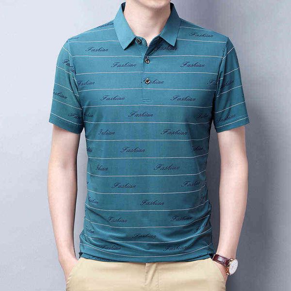 polo shirt men's summer men's half young and middle-aged slim fit short sleeve printed thin lapel t-shirt, White;black
polo shirt men's summer men's half young and middle-aged slim fit short sleeve printed thin lapel t-shirt, White;black