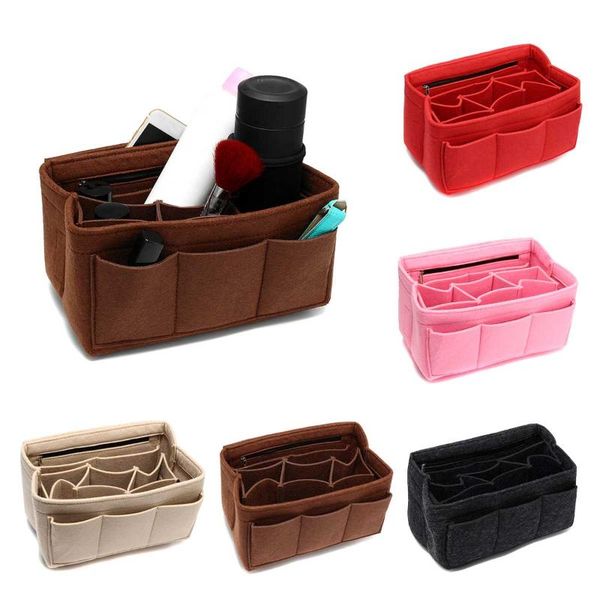 colors felt cloth insert bag organizer with zipper makeup handbag travel inner purse portable cosmetic bags m/l/xl & cases
colors felt cloth insert bag organizer with zipper makeup handbag travel inner purse portable cosmetic bags m/l/xl & cases
