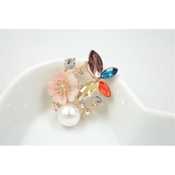 2021 fashion pearl butterfly brooch crystal from swarovskis petal brooch female wild dress pin, Gray
2021 fashion pearl butterfly brooch crystal from swarovskis petal brooch female wild dress pin, Gray