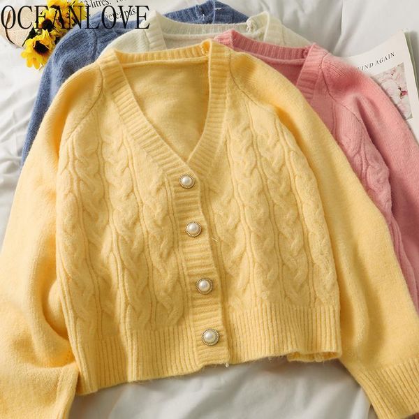 women's knits & tees oceanlove autumn winter cardigans sweet candy color solid short v neck sweaters women korean retro chaquetas muje, White
women's knits & tees oceanlove autumn winter cardigans sweet candy color solid short v neck sweaters women korean retro chaquetas muje, White