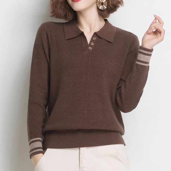 women's sweaters ljsxls turn-down collar winter knitted sweater casual pullovers women long sleeve female jumpers womens clothes, White;black
women's sweaters ljsxls turn-down collar winter knitted sweater casual pullovers women long sleeve female jumpers womens clothes, White;black