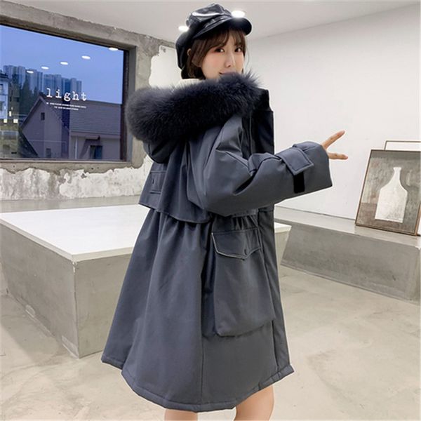 Women's Down & Parkas Elegant Fur Collar Hooded Winter Jacket Women Thick Warm Cotton-padded Coat Female Tunic Big Pocket GQUL, Black
Women's Down & Parkas Elegant Fur Collar Hooded Winter Jacket Women Thick Warm Cotton-padded Coat Female Tunic Big Pocket GQUL, Black