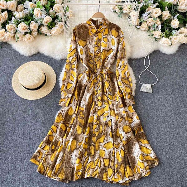 dresses croysier women es fashion serpentine print elegant vintage stand collar long sleeve single breasted midi shirt, Black;gray
dresses croysier women es fashion serpentine print elegant vintage stand collar long sleeve single breasted midi shirt, Black;gray
