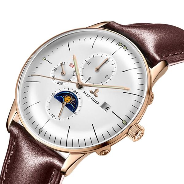 wristwatches reef tiger/rt band luxury automatic watch men rose gold multifunction sapphire relogio masculino waterproof rga1653, Slivery;brown
wristwatches reef tiger/rt band luxury automatic watch men rose gold multifunction sapphire relogio masculino waterproof rga1653, Slivery;brown