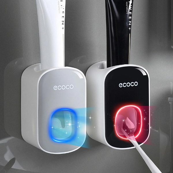 automatic toothpaste dispenser dust-proof toothbrush holder wall mount squeezer bathroom accessories set storage rack bath accessory
automatic toothpaste dispenser dust-proof toothbrush holder wall mount squeezer bathroom accessories set storage rack bath accessory