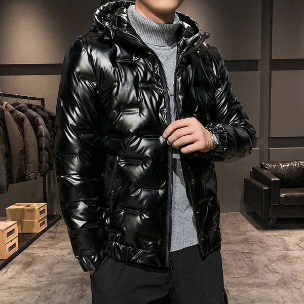men's down jacket thicken trend and handsome man winter short 2021 new white duck shiny surface, Black
men's down jacket thicken trend and handsome man winter short 2021 new white duck shiny surface, Black