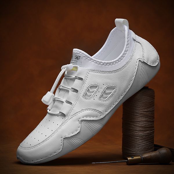 dress shoes mens sneakers genuine leather loafers fashion lace-up solid 's driving male soft flats ckyn, Black
dress shoes mens sneakers genuine leather loafers fashion lace-up solid 's driving male soft flats ckyn, Black