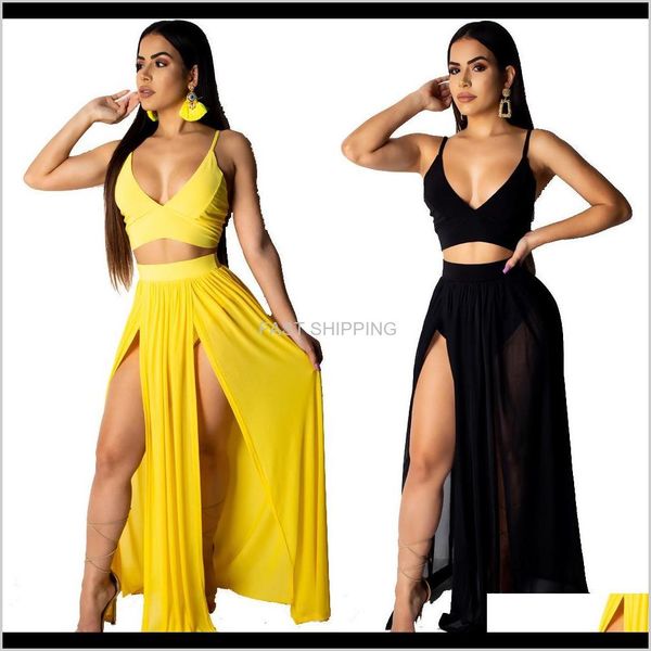 women's two piece pants apparel summer v neck crop and maxi skirt set high split beach casual 2 pieces outfits for women ladie klot1, White
women's two piece pants apparel summer v neck crop and maxi skirt set high split beach casual 2 pieces outfits for women ladie klot1, White