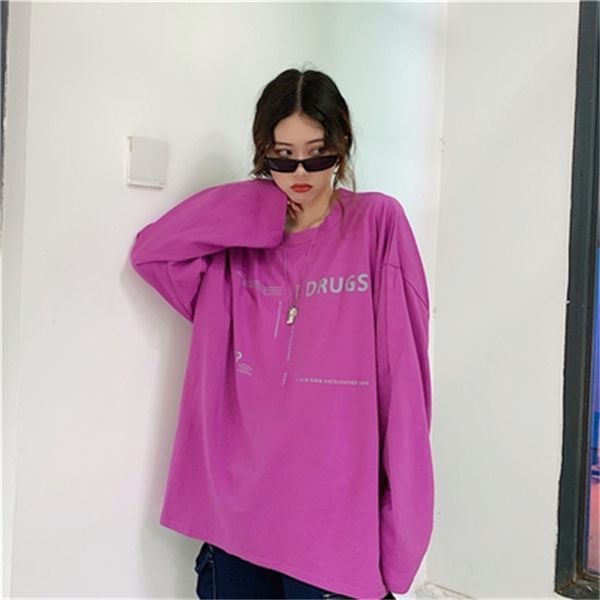 letter printing causal halajuku street fashion patckwrok long sleeve women t-shirt autumn thin simple female t-shirts 210522, White
letter printing causal halajuku street fashion patckwrok long sleeve women t-shirt autumn thin simple female t-shirts 210522, White