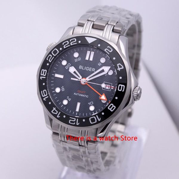 wristwatches bliger 41mm automatic mechanical mens watch sapphire crystal stainless steel bracelet luminous waterproof calendar gmt clock, Slivery;brown
wristwatches bliger 41mm automatic mechanical mens watch sapphire crystal stainless steel bracelet luminous waterproof calendar gmt clock, Slivery;brown