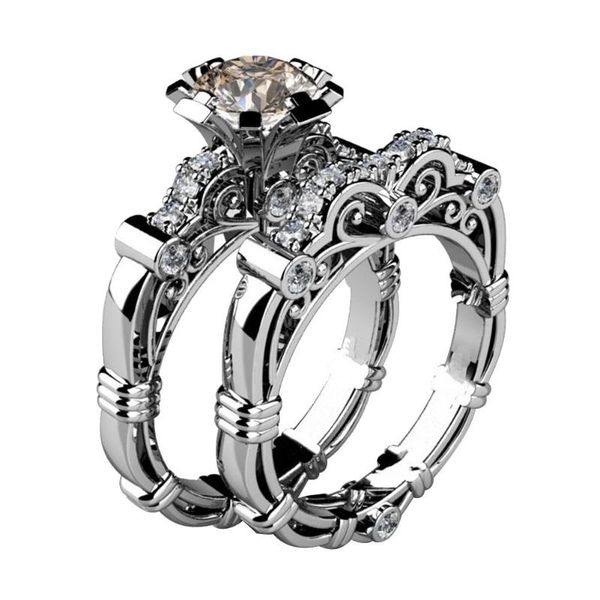 wedding rings fashion 2pcs/set retro women rhinestone carved finger ring engagement jewelry, Slivery;golden
wedding rings fashion 2pcs/set retro women rhinestone carved finger ring engagement jewelry, Slivery;golden
