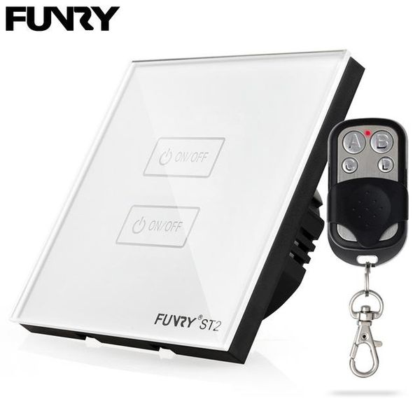 smart home control funry st2 eu standard rf 433 remote switch 2 gang 1 way led touch sensor wall light switchs 220v
smart home control funry st2 eu standard rf 433 remote switch 2 gang 1 way led touch sensor wall light switchs 220v