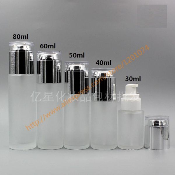 storage bottles & jars 30ml/40ml/50ml clear frosted bottle with shiny silver acrylic lotion pump,for lotion/essential oil/liquid cream,cosme
storage bottles & jars 30ml/40ml/50ml clear frosted bottle with shiny silver acrylic lotion pump,for lotion/essential oil/liquid cream,cosme