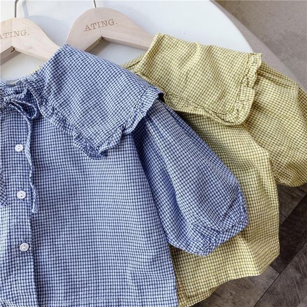 shirts spring cute girls fashion big turn-down collar plaid 2021 korean style casual loose shirt clothes, White;black
shirts spring cute girls fashion big turn-down collar plaid 2021 korean style casual loose shirt clothes, White;black