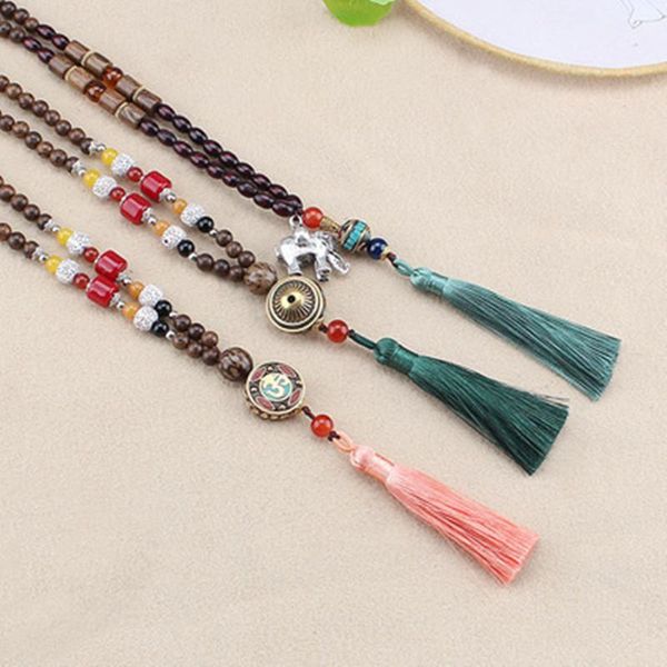 pendant necklaces retro ethnic style tassel natural stone wooden bead necklace for women men sweater chain nepal gift souvenir, Silver
pendant necklaces retro ethnic style tassel natural stone wooden bead necklace for women men sweater chain nepal gift souvenir, Silver