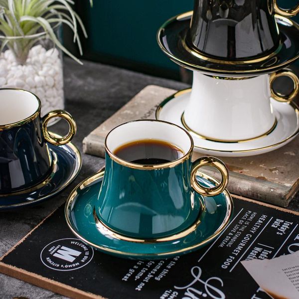 mugs creative gold ceramics coffee mug cup saucer set european-style small luxury afternoon tea
mugs creative gold ceramics coffee mug cup saucer set european-style small luxury afternoon tea