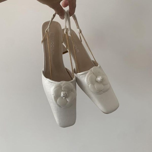spring and summer camellia baotou high-heeled sandals female. antique shoes white fairy wind coarse single, Black
spring and summer camellia baotou high-heeled sandals female. antique shoes white fairy wind coarse single, Black