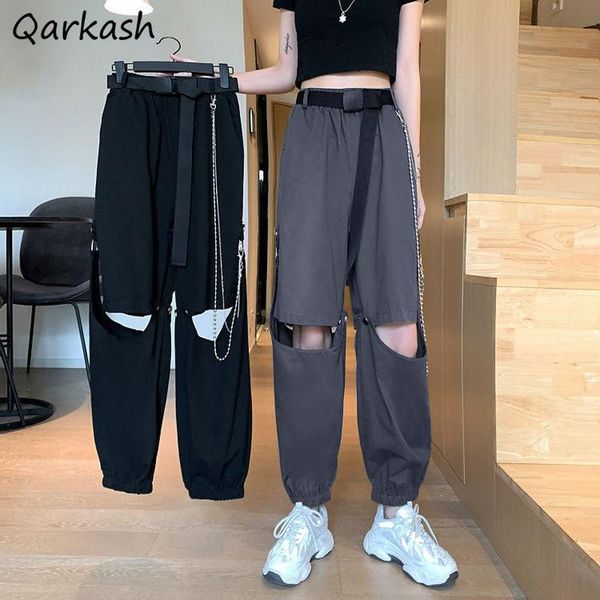 women's pants & capris casual women fashion hole spring chic female couple chain oversize s-3xl solid high waist streetwear korean coll, Black;white
women's pants & capris casual women fashion hole spring chic female couple chain oversize s-3xl solid high waist streetwear korean coll, Black;white