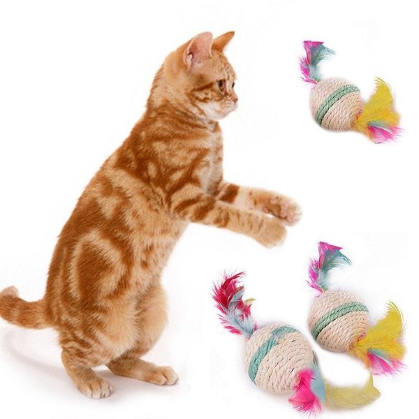 cat toys 2pc pet kitten toy sisal ball funny play tumbler dolls interactive catch feather
cat toys 2pc pet kitten toy sisal ball funny play tumbler dolls interactive catch feather