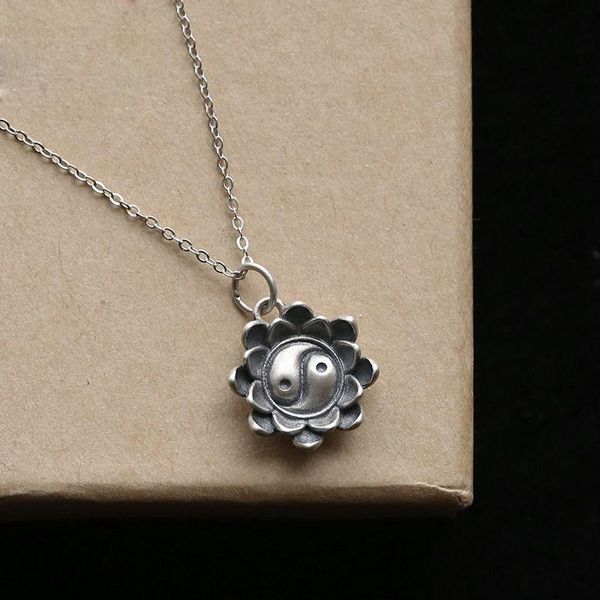 chains s925 sterling silver necklace retro tai chi figure bagua lotus hand pendant clavicle chain jewelry accessories
chains s925 sterling silver necklace retro tai chi figure bagua lotus hand pendant clavicle chain jewelry accessories