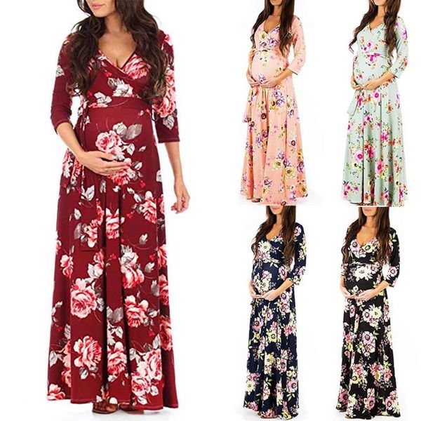 dress woman print wrap maternity adjustable belt multi-function pregnant robe femme clothes for women dresses, White
dress woman print wrap maternity adjustable belt multi-function pregnant robe femme clothes for women dresses, White