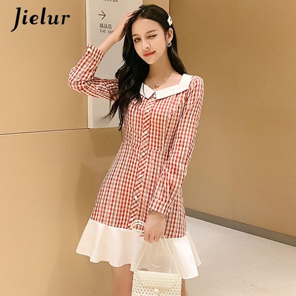 casual dresses plaid dress womem's patchwork doll collar ruffles flare silm brief cute buckles chicly fashion 2021 autumn winter, Black;gray
casual dresses plaid dress womem's patchwork doll collar ruffles flare silm brief cute buckles chicly fashion 2021 autumn winter, Black;gray