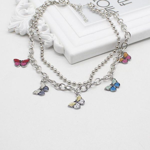 chokers retro butterfly pendant necklace female bohemian zinc alloy short chain fashion diy jewelry gift, Golden;silver
chokers retro butterfly pendant necklace female bohemian zinc alloy short chain fashion diy jewelry gift, Golden;silver