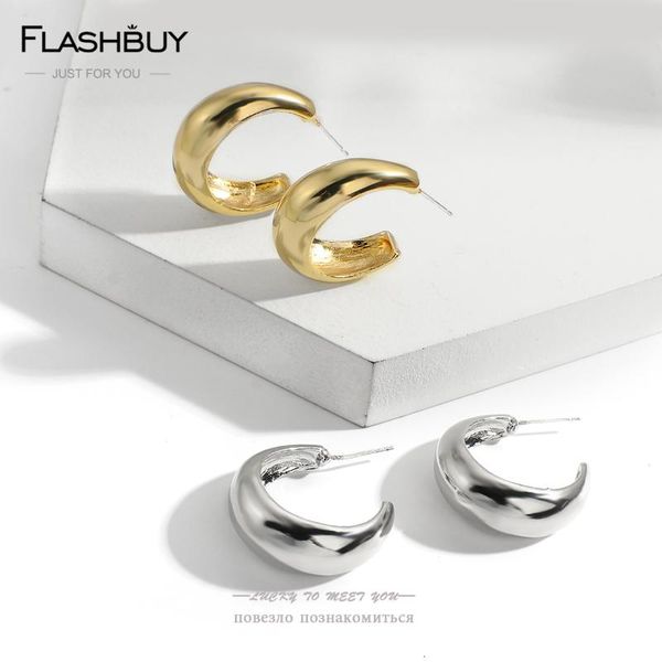 hoop & huggie flashbuy fashion gold silver color c earrings for women metal round circle statement vintage jewelry female, Golden;silver
hoop & huggie flashbuy fashion gold silver color c earrings for women metal round circle statement vintage jewelry female, Golden;silver
