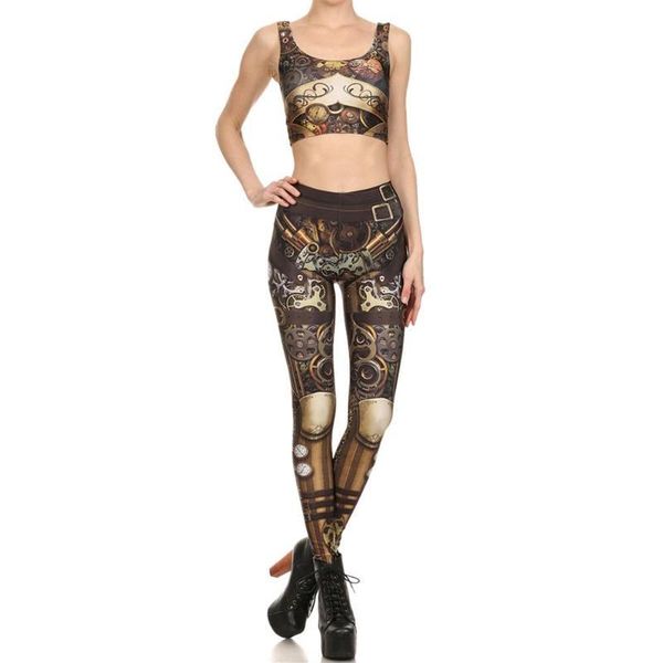 women's two piece pants women print fitness clothing set crop tank high waist ankle length leggings europe america casual gym wear, White
women's two piece pants women print fitness clothing set crop tank high waist ankle length leggings europe america casual gym wear, White