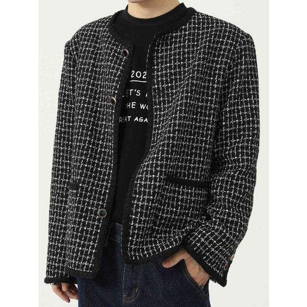 men's jackets autumn knitted fabric men women korean streetwear fashion casual plaid couple's brand male coat o9u8, Black;brown
men's jackets autumn knitted fabric men women korean streetwear fashion casual plaid couple's brand male coat o9u8, Black;brown
