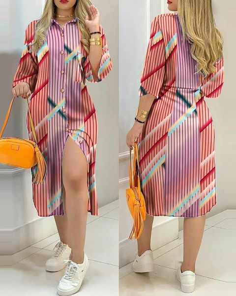 new style pocket button hit color dress female stitching printed shirt dresses v neck mid-length sleeve casual skirt, Black;gray
new style pocket button hit color dress female stitching printed shirt dresses v neck mid-length sleeve casual skirt, Black;gray