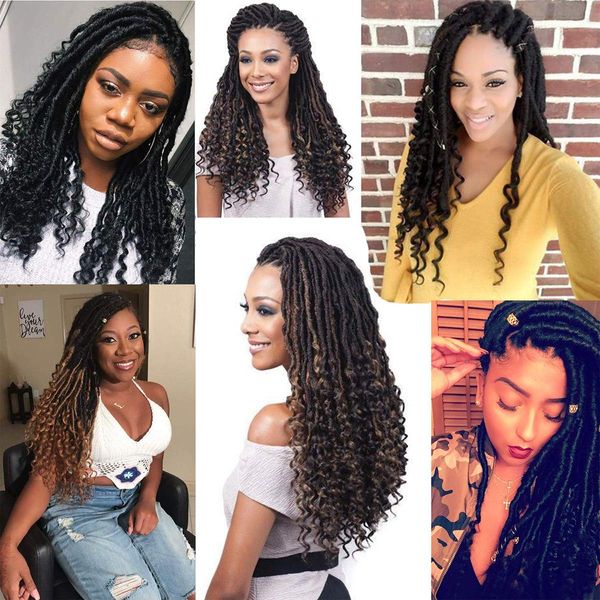 goddess hair ombre faux locs crochet hair with curly ends straight faux braids hair synthetic extensifactory direct, Black
goddess hair ombre faux locs crochet hair with curly ends straight faux braids hair synthetic extensifactory direct, Black