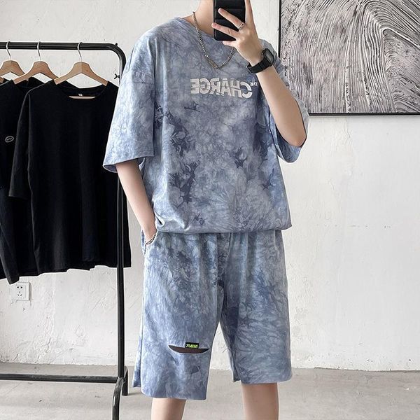 men's tracksuits hybskr oversize tie dye men casual suit harajuku tshirt male loose fashion letter printed hip hop chic short sleeve t-, Gray
men's tracksuits hybskr oversize tie dye men casual suit harajuku tshirt male loose fashion letter printed hip hop chic short sleeve t-, Gray