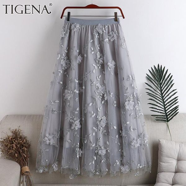 skirts tigena embroidery floral maxi tulle skirt women fashion 2021 summer korean aesthetic mesh a line high waist long female, Black
skirts tigena embroidery floral maxi tulle skirt women fashion 2021 summer korean aesthetic mesh a line high waist long female, Black