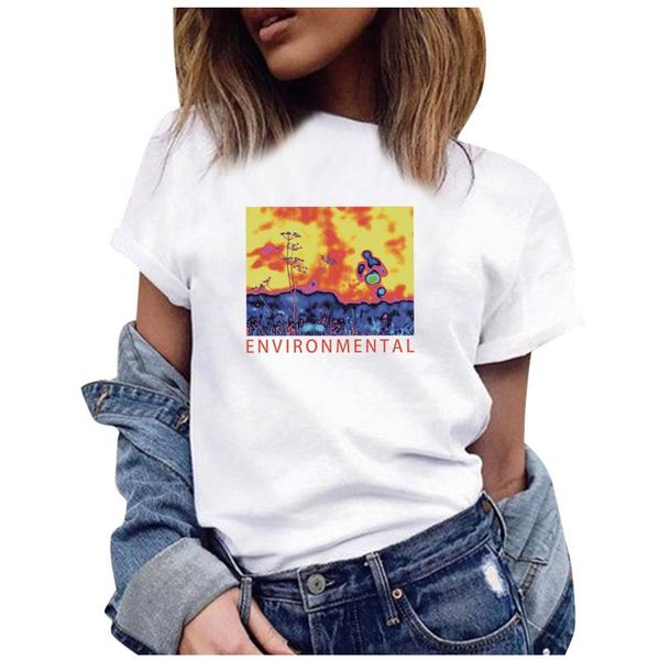 women's t-shirt fashion casual t-shirts scenery print short sleeves o-neck female blouse harajuku tees streetwear ll3, White
women's t-shirt fashion casual t-shirts scenery print short sleeves o-neck female blouse harajuku tees streetwear ll3, White