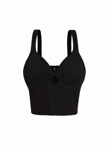 plus twist front cami u1gf#, Black