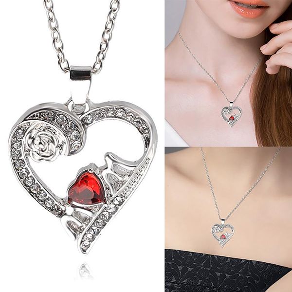 pendant necklaces simple heart shaped red crystal and rose pattern ring finger for men women jewelry gift rings 21703, Silver
pendant necklaces simple heart shaped red crystal and rose pattern ring finger for men women jewelry gift rings 21703, Silver