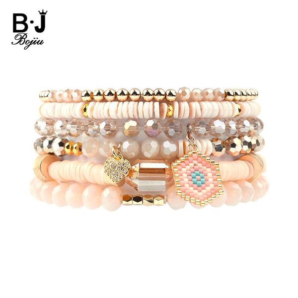 charm bracelets bojiu 6 pcs/set evil eye heart women multicolor plastic crystal gold copper bead bracelet femme jewelry bcset144, Golden;silver
charm bracelets bojiu 6 pcs/set evil eye heart women multicolor plastic crystal gold copper bead bracelet femme jewelry bcset144, Golden;silver