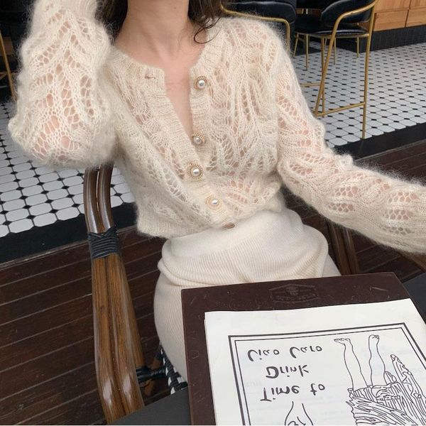 women's knits & tees spring women white hollow thin knit cardigan long sleeve sweater coat 2021 slim knitwear elegant office lady blous
women's knits & tees spring women white hollow thin knit cardigan long sleeve sweater coat 2021 slim knitwear elegant office lady blous