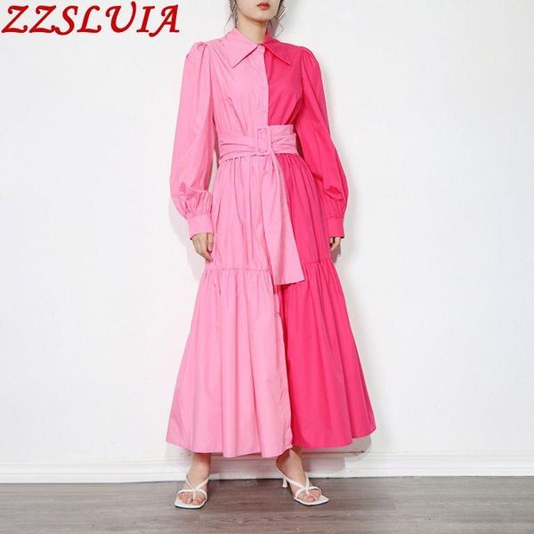 casual dresses color blocking patchwork long turn down collar single breasted sashes designer ladies one piece dress women's clothing, Black;gray
casual dresses color blocking patchwork long turn down collar single breasted sashes designer ladies one piece dress women's clothing, Black;gray