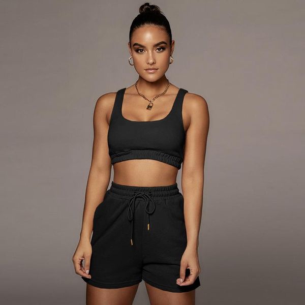 casual shorts sets solid plus size crop and biker two piece set 2021 women tracksuit outfits summer clothes gym clothing, White;black
casual shorts sets solid plus size crop and biker two piece set 2021 women tracksuit outfits summer clothes gym clothing, White;black