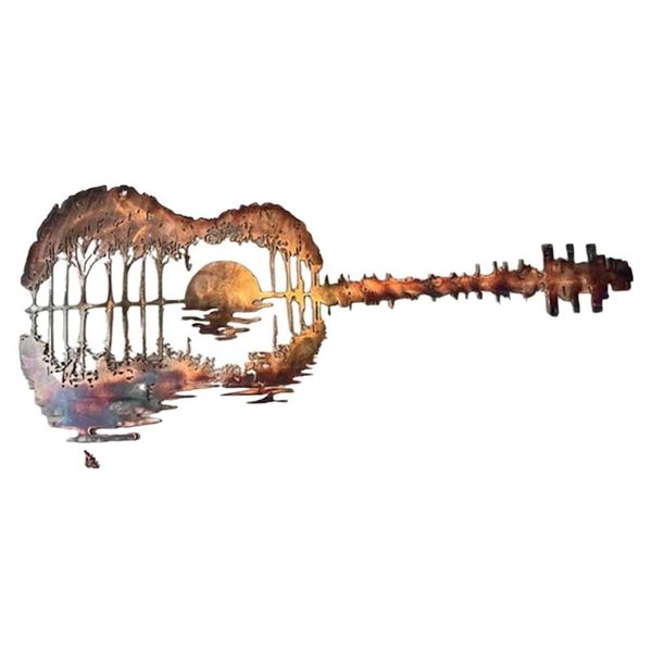 novelty items sunset guitar metal wall art hanging decor perfect for indoor or outdoor abstract guitarist gift
novelty items sunset guitar metal wall art hanging decor perfect for indoor or outdoor abstract guitarist gift