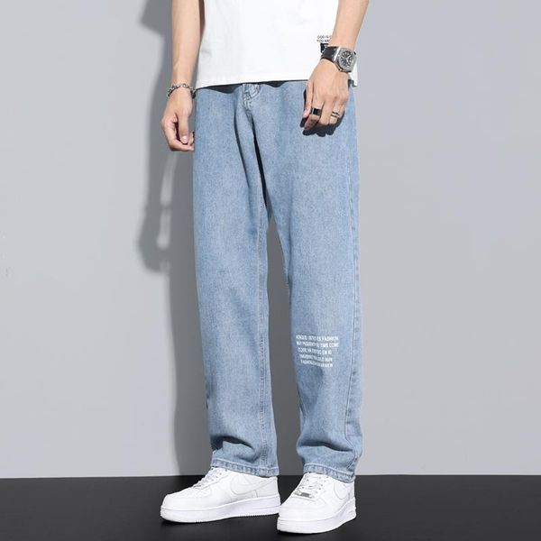 men's jeans 2021 fashion loose straight casual wide leg pants cowboy light blue streetwear korean hip hop trousers male
men's jeans 2021 fashion loose straight casual wide leg pants cowboy light blue streetwear korean hip hop trousers male