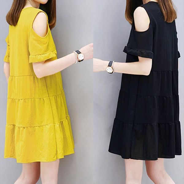 elegant off shoulder mini womens dress party short sleeve solid color a line female round neck casual, Black;gray
elegant off shoulder mini womens dress party short sleeve solid color a line female round neck casual, Black;gray