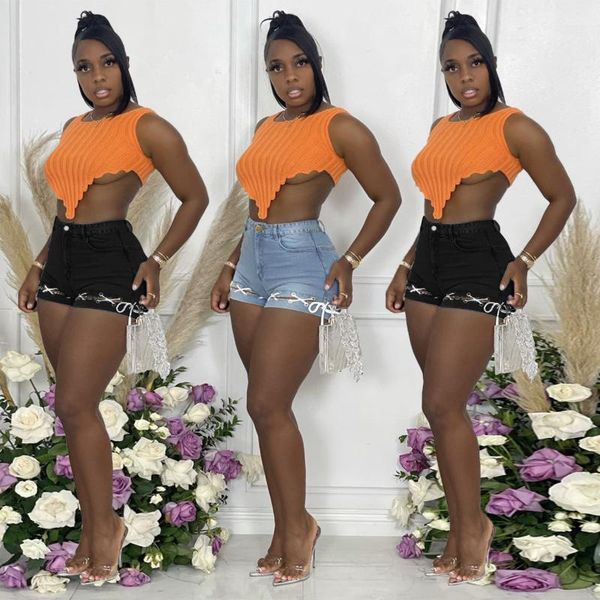 women's jeans european and american plus size fashion personality, versatile commuting, slim-fit denim shorts with straps, Blue
women's jeans european and american plus size fashion personality, versatile commuting, slim-fit denim shorts with straps, Blue