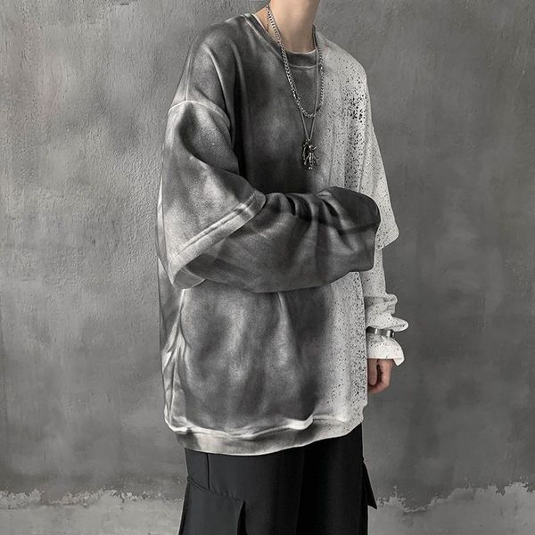 men sweatshirts tie dye panelled oversize ins chic loose man hoodies male all-match fashion harajuku korean style streetwear men's &, Black
men sweatshirts tie dye panelled oversize ins chic loose man hoodies male all-match fashion harajuku korean style streetwear men's &, Black