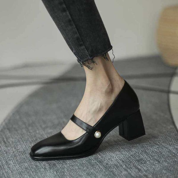 dress shoes 2021 women's square head mary jane heel pearl buckle women high heels casual mujer bombas, Black
dress shoes 2021 women's square head mary jane heel pearl buckle women high heels casual mujer bombas, Black