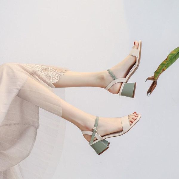 sandals dadong women's shoes 2021 summer fashion thick heel fairy style evening high with skirt sandal girl, Black
sandals dadong women's shoes 2021 summer fashion thick heel fairy style evening high with skirt sandal girl, Black